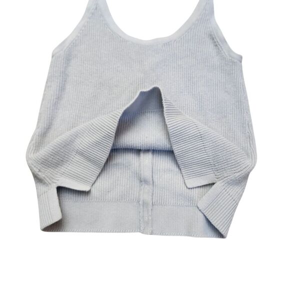 Abercrombie and Fitch blue button front ribbed knit tank Sz XS - Picture 5 of 7